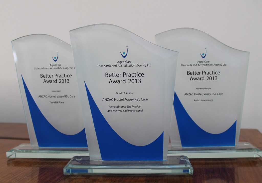 Vasey RSL Care wins three Better Practice Awards